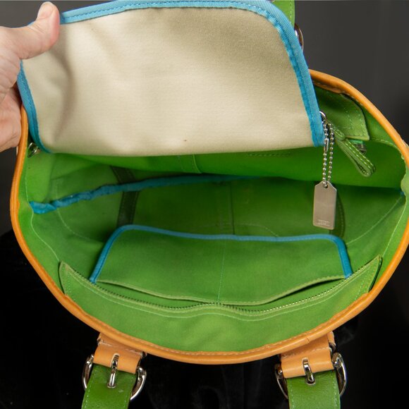 COACH Hampton Soho Canvas Tote Bag Cream - Picture 15 of 16